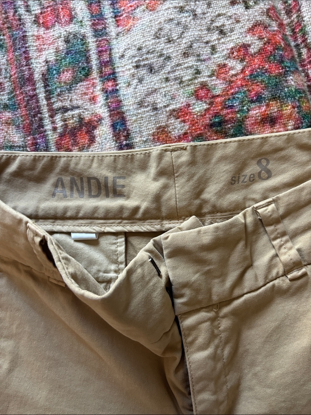 J. Crew Andie Straight-Leg Chinos in Khaki